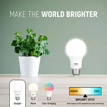 Regal LED A19 Light Bulb 5000K Daylight - 5-Pack Energy Saver