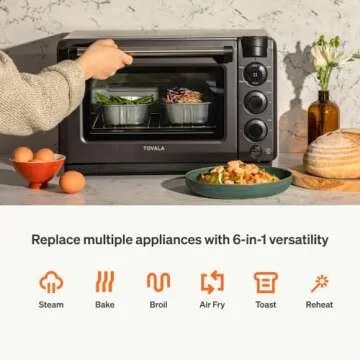Tovala Smart Oven Pro - 6-in-1 Countertop Convection Oven for Effortless Cooking