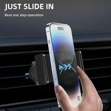 Gnmano Car Phone Holder, Car Vent Phone Mount [Upgraded Hook] Hands-Free, Phone Mount for Car Cell Phone Automobile Cradles, Fit for iPhone Android Samsung