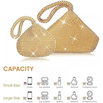 VISTATROY Women's Rhinestone Evening Bag for Parties