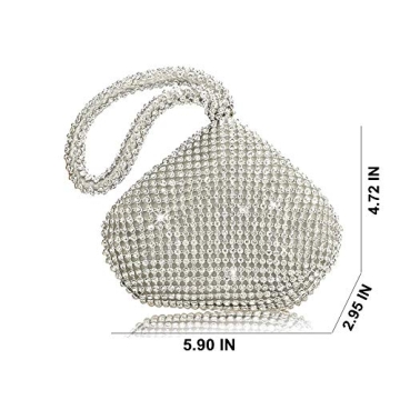 VISTATROY Women's Rhinestone Evening Bag for Parties