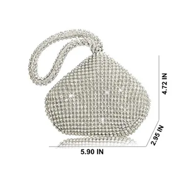 VISTATROY Women's Rhinestone Evening Bag for Parties