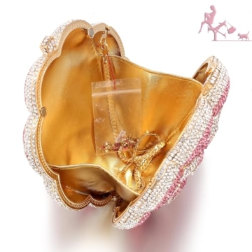 Stylish YEMESYAS Evening Bag with AAA Rhinestones - Clutch