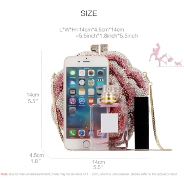 Stylish YEMESYAS Evening Bag with AAA Rhinestones - Clutch