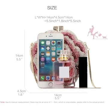 Stylish YEMESYAS Evening Bag with AAA Rhinestones - Clutch