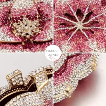 Stylish YEMESYAS Evening Bag with AAA Rhinestones - Clutch