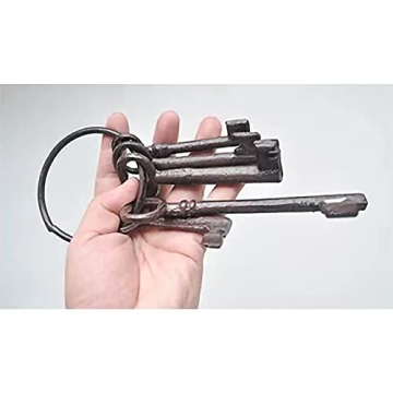 Hananona Vintage Cast Iron Skeleton Key Set for Home Decor