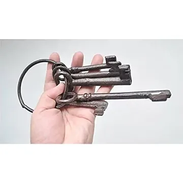Hananona Vintage Cast Iron Skeleton Key Set for Home Decor