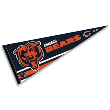 WinCraft Chicago Bears Pennant Banner Flag - Perfect for Sporting Events and Home Decor