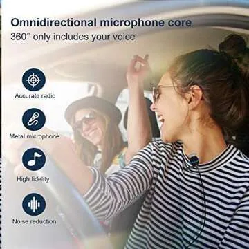 Professional Lavalier Microphone for iPhone Recording