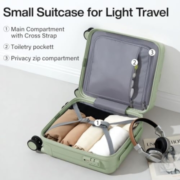 Hanke 14 Inch Underseat Luggage - Lightweight & Durable