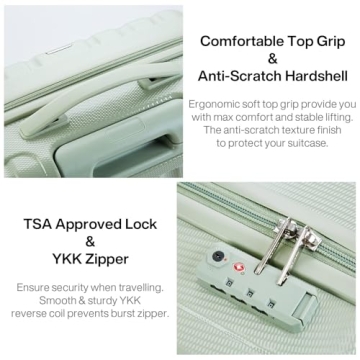 Hanke 14 Inch Underseat Luggage - Lightweight & Durable