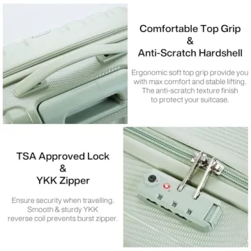 Hanke 14 Inch Underseat Luggage - Lightweight & Durable