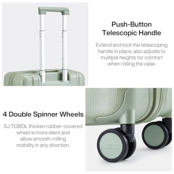 Hanke 14 Inch Underseat Luggage - Lightweight & Durable