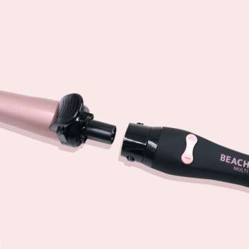 Beachwaver Multi Barrel - Midnight Rose | Professional Rotating Curling Iron with 3 Attachments | Ve...