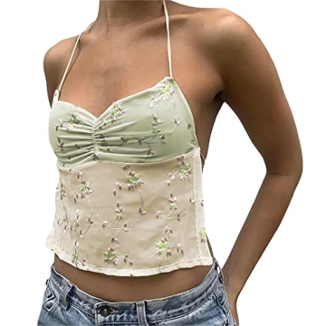 Women Y2K Cami Tank Top | Summer Chic Sleeveless Crop