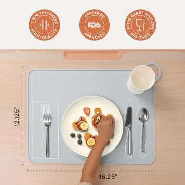 Montessori Silicone Placemat for Kids | Fire Rooster Kids