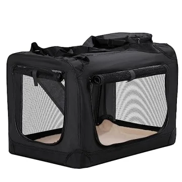 HICC PULE Collapsible Portable Dog Crate, 28 Inch Dog Crate Ideal as Travel Dog Crate for Medium/Sma...