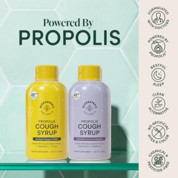 Natural Nighttime Cough Syrup with Elderberry & Bee Propolis