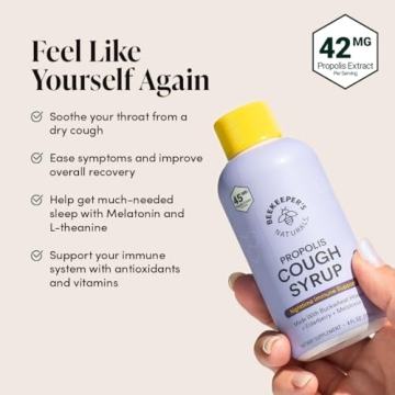 Natural Nighttime Cough Syrup with Elderberry & Bee Propolis