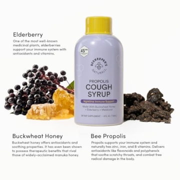 Natural Nighttime Cough Syrup with Elderberry & Bee Propolis