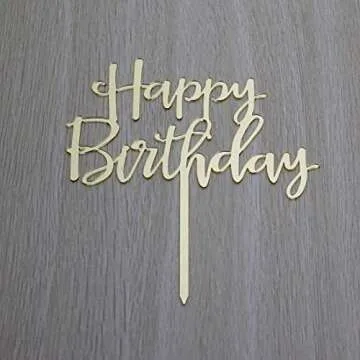 AMINJIE Happy Birthday Cake Topper for Parties