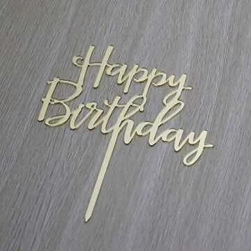 AMINJIE Happy Birthday Cake Topper for Parties