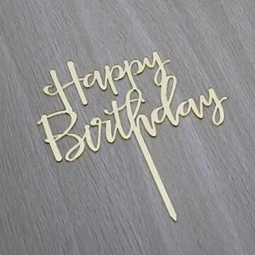 AMINJIE Happy Birthday Cake Topper for Parties