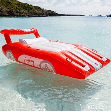 Giant Red Sports Car Pool Float for Luxurious Summer Fun