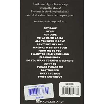 Little Black Book of Beatles Songs for Ukulele