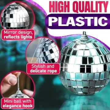 24Pcs Mini Disco Ball Decorations for All Parties