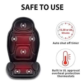 Relax with Snailax Massage Seat Cushion with Heat & Vibration