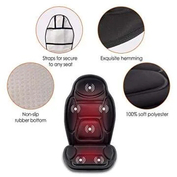 Relax with Snailax Massage Seat Cushion with Heat & Vibration