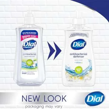 Dial Antibacterial Liquid Hand Soap with White Tea, 11 fl oz (Pack of 4)