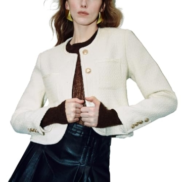 Stylish Urban Revivo Tweed Blazer Jacket for Women