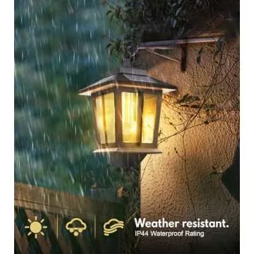 2 Pack Hanging Solar Lantern, Aluminum Outdoor Hanging Solar Lights with 4 Solar Panels, Dusk to Dawn Led Outdoor Solar Lanterns, Anti-Rust Waterproof Solar Wall Lanterns with Hooks, 3000K Warm White