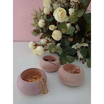 Wood Candle Holders for votives and Tea Lights Candles Set of 6. Dining and Wedding Table centerpieces for Receptions or Home Decor, İdeal for Handmade Shower Favors & Housewarming Gift