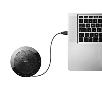 Jabra Speak 510 UC Wireless Bluetooth Speakerphone – Outstanding Sound Quality, Portable Conference Speaker for Holding Meetings Anywhere - Certified for Zoom & Google Meet