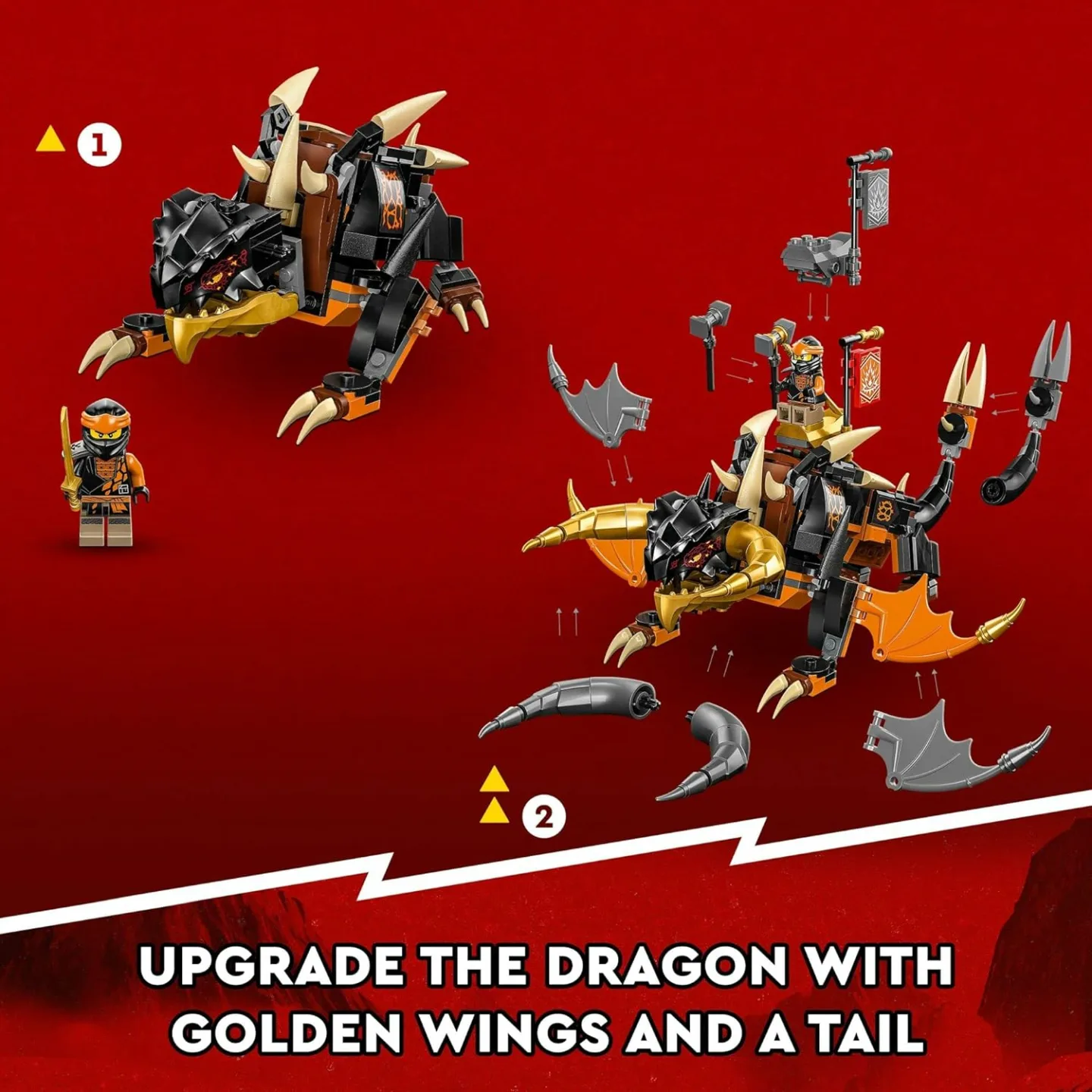 LEGO NINJAGO Cole's Earth Dragon EVO 71782 Playset