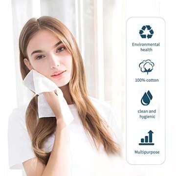 Simfree 100PCS Compressed Towel,Disposable Face Compressed Towel,Disposable Portable Face Towel Mini Tablets Cotton Coin Tissue for Travel,Camping,Hiking,Sports, Home Compressed Hand Wipes(Pink)