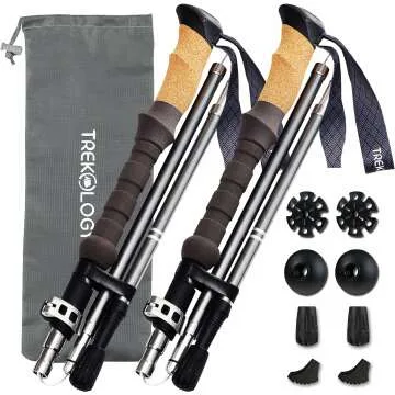 TREKOLOGY Collapsible Trekking Poles – Ultralight & Durable
