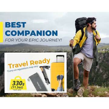 TREKOLOGY Collapsible Trekking Poles – Ultralight & Durable