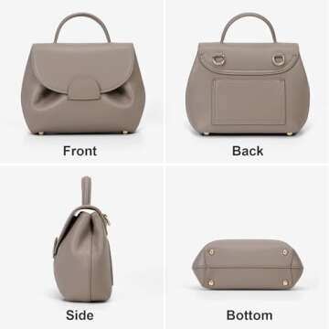 Small Top Handle Bag Crossbody Bags Purses for Women Designer Luxury Mini Faux Leather Shoulder Bag Handbag Satchels