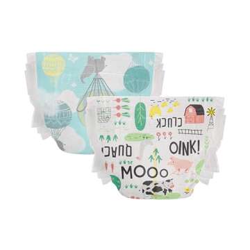 The Honest Company Clean Conscious Diapers | Plant-Based, Sustainable | Above It All + Barnyard Babi...