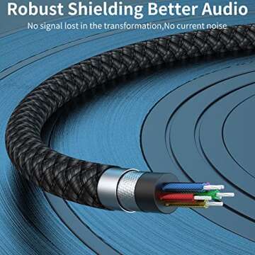 Quality 2 Pack AUX Cable - Hi-Fi Sound & Durable Design