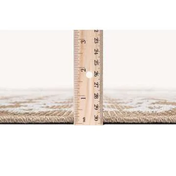 Jenni Yolo Home Mae Area Rug - 5'3" x 7' Rectangle in Tan, Stain Resistant, Non-Shedding, Easy to Clean, Durable Modern Geometric Rug for Living Room, Bedroom, or Indoor Home Decor