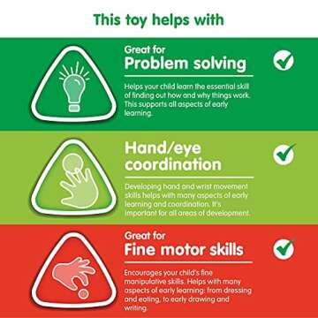 Early Learning Centre Wooden Shape Sorter, Fine Motor Skills, Problem Solving, Hand Eye Coordination...