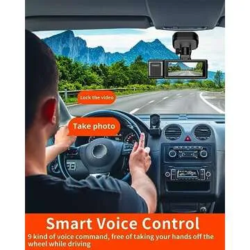 Kingslim D4PRO Dash Cam Front and Rear - 4K + 2K Dual Car Dashcam with WiFi GPS Dash Camera, Optional Inside Recording, Voice Control, Type C, Support 256GB Max