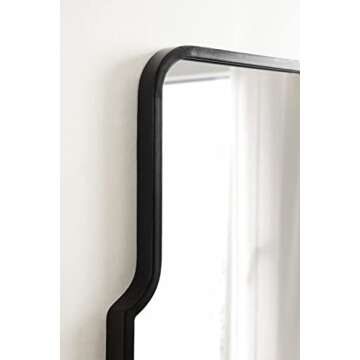Kate and Laurel Gezella Arch Mirror - Sophisticated Black Design