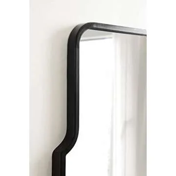 Kate and Laurel Gezella Arch Mirror - Sophisticated Black Design